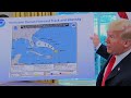 Trump questioned on apparently altered Dorian map