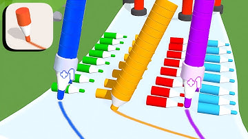 Crayon Rush 3D ​- All Levels Gameplay Android,ios (Levels 100-105)