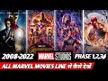 How to watch marvel movies in order all marvel movies kaise dekhe 2008  2022 marvel mcu