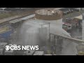 Explosion fears remain, but crack in California chemical tank is positive sign