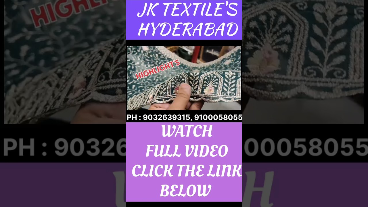 Latest Fancy dress material ||Star georgette || French fabric bottom || jarkan stones at jk textiles