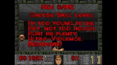 Doom 2 E1M1 in 6 sec UV speed