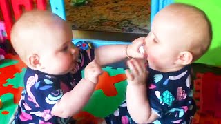 Funniest Twin Babies Playing Together - Twins Baby Video