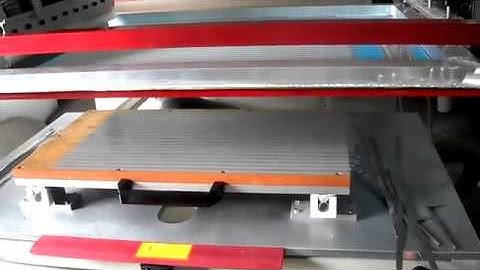 Flat Screen Printing Machine with Hand Sliding Vacuum Table