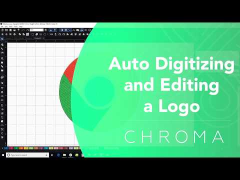How to Auto Digitize a Logo (Inspire, Plus, Luxe) | Chroma Digitizing Logo