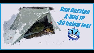 Dan Durston X-Mid 1P tested in -30 Celsius
