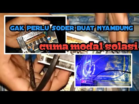 cara menyambung kabel ke lampu LED strip tutorial dari 