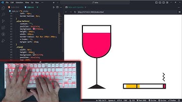 ASMR Coding-Wine and Cigarette CSS-No Talking