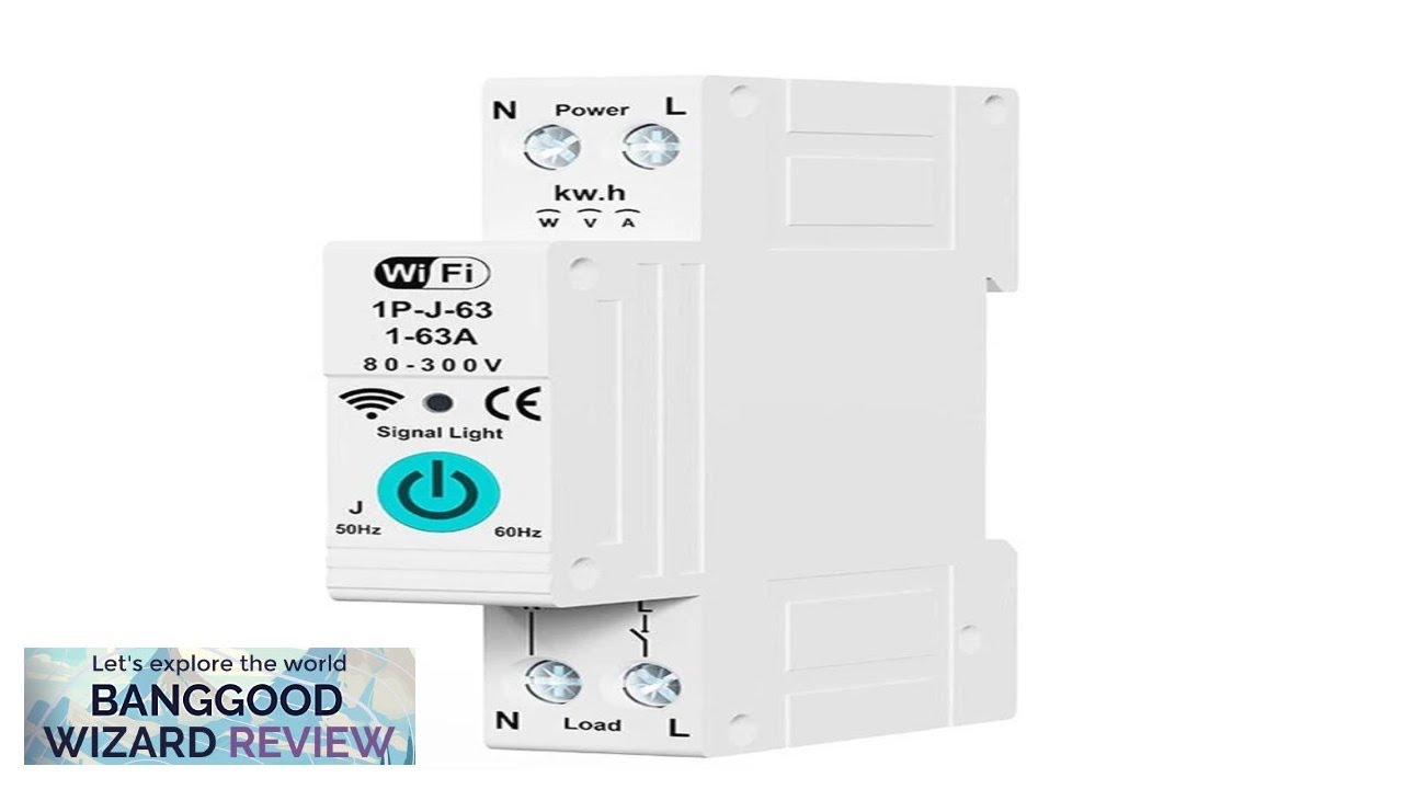 Smart WiFi Circuit Breaker with Remote Control Voice Activation Adjustable Over Current Review
