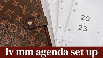 2023 Hourly, Work, & Content Planner | Louis Vuitton MM Agenda Set Up