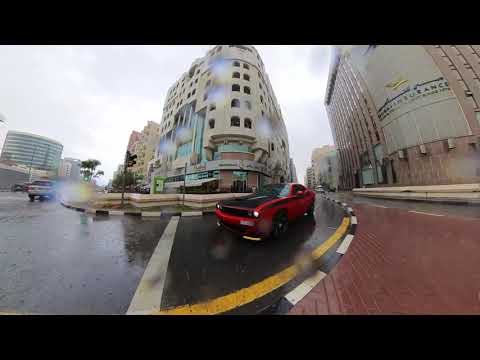 Amazing Weather  in Dubai | A Look at Rain in Dubai 360 View 4K