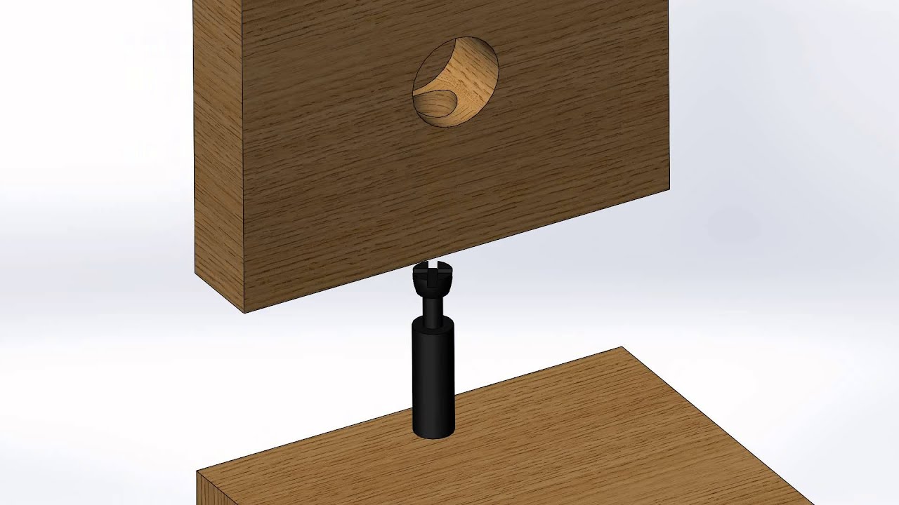 Solidworks senior design cam lock and pin example