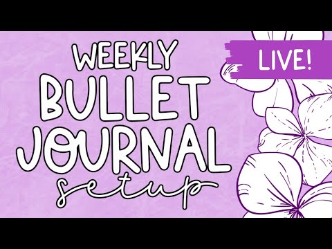 🔴 LIVE PLAN WITH ME | Trying A Minimal Weekly BuJo Spread