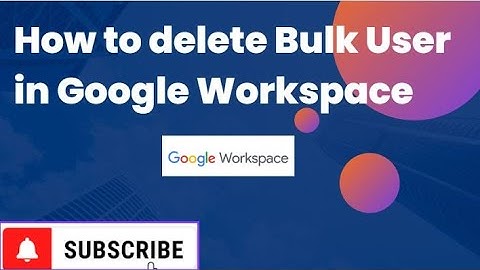 How to delete Bulk Email ID in Google Workspace (Gsuit)?