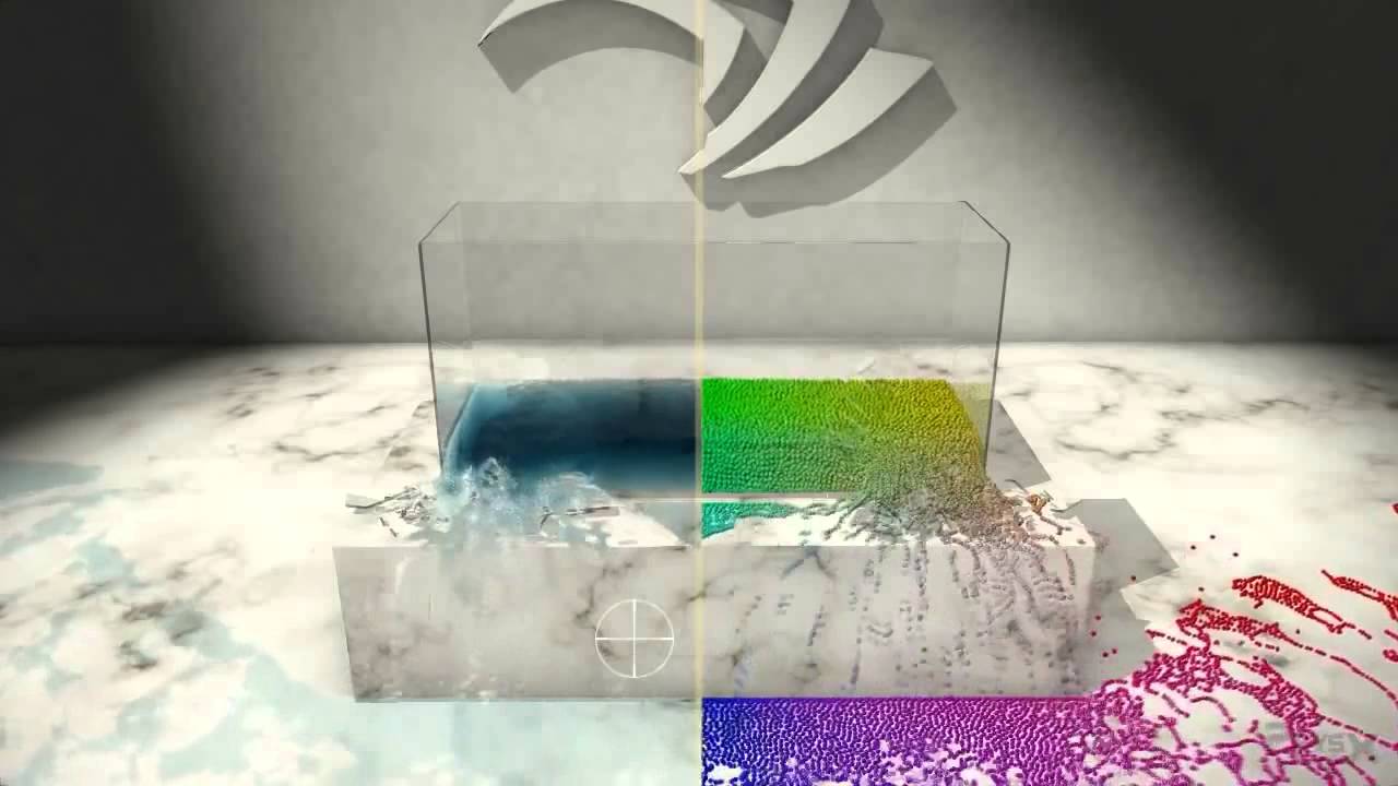 Nvidia PhysX Real-Time Fluid Physics Demo - YouTube