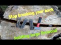 Another way to make firewood from large logs