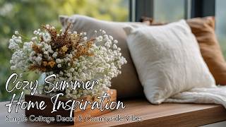 Cozy Summer Home Inspiration | Simple Cottage Decor &amp; Countryside Vibes