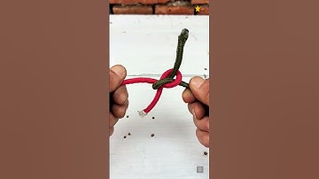 🔥The Secret of the Square Knot | Learn in Seconds ⏱️ #knot