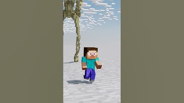 Steve And Mikey & JJ Running Away From Monster Siren Head! #shorts #minecraft