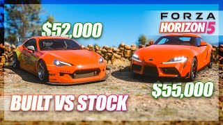 Forza Horizon 5 - Built vs Stock! (A90 Supra)
