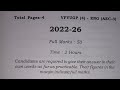 AEC English || Answer Key Set-1|| Sem-4 || VBU FYUGP ||