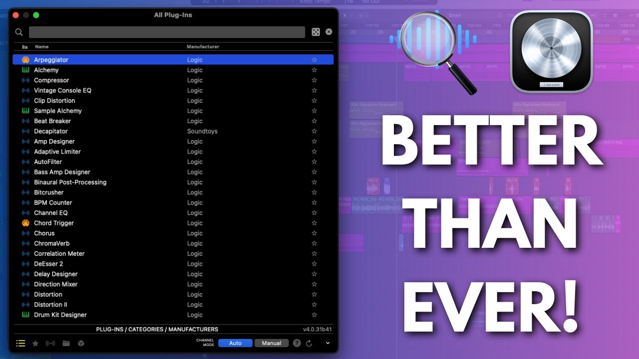 PlugSearch 4  - Your Workflow Even Faster in Logic Pro