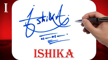 Ishika Name Signature Style | I Signature Style | Signature Style of My Name Ishika
