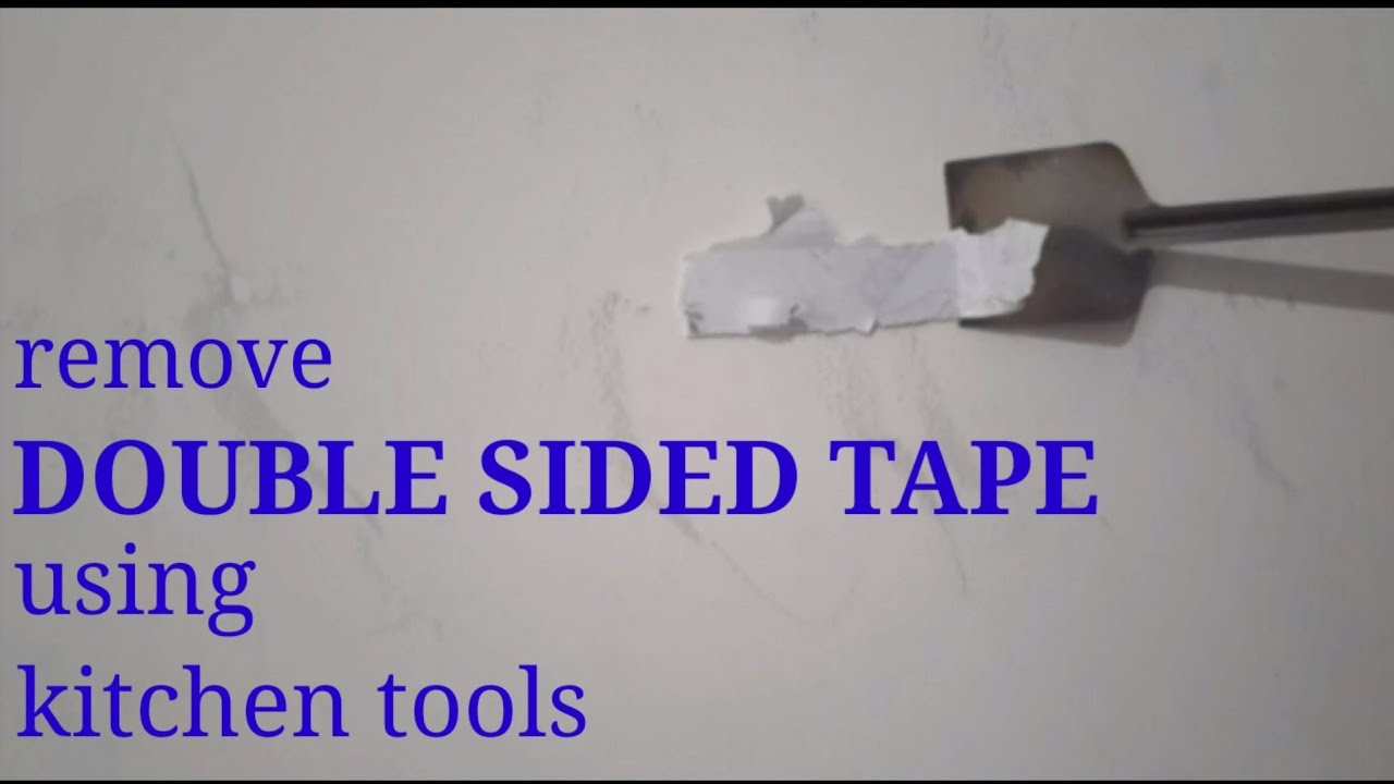 Anyone has a tip how to remove double sided tape from wall? I tried  everything, I am at loss. : r/CleaningTips