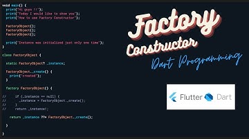 Factory Constructor in Dart Programming