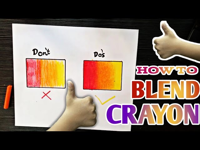 BLENDING Techniques with Art Crayons • Using Marabu Art Crayons