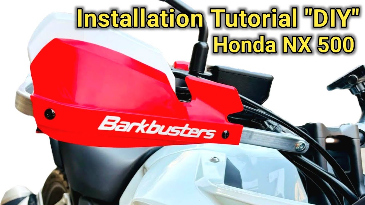 Honda NX 500 Barkbusters Handguard Installation Made Easy (DIY Step - By - Step Tutorial)