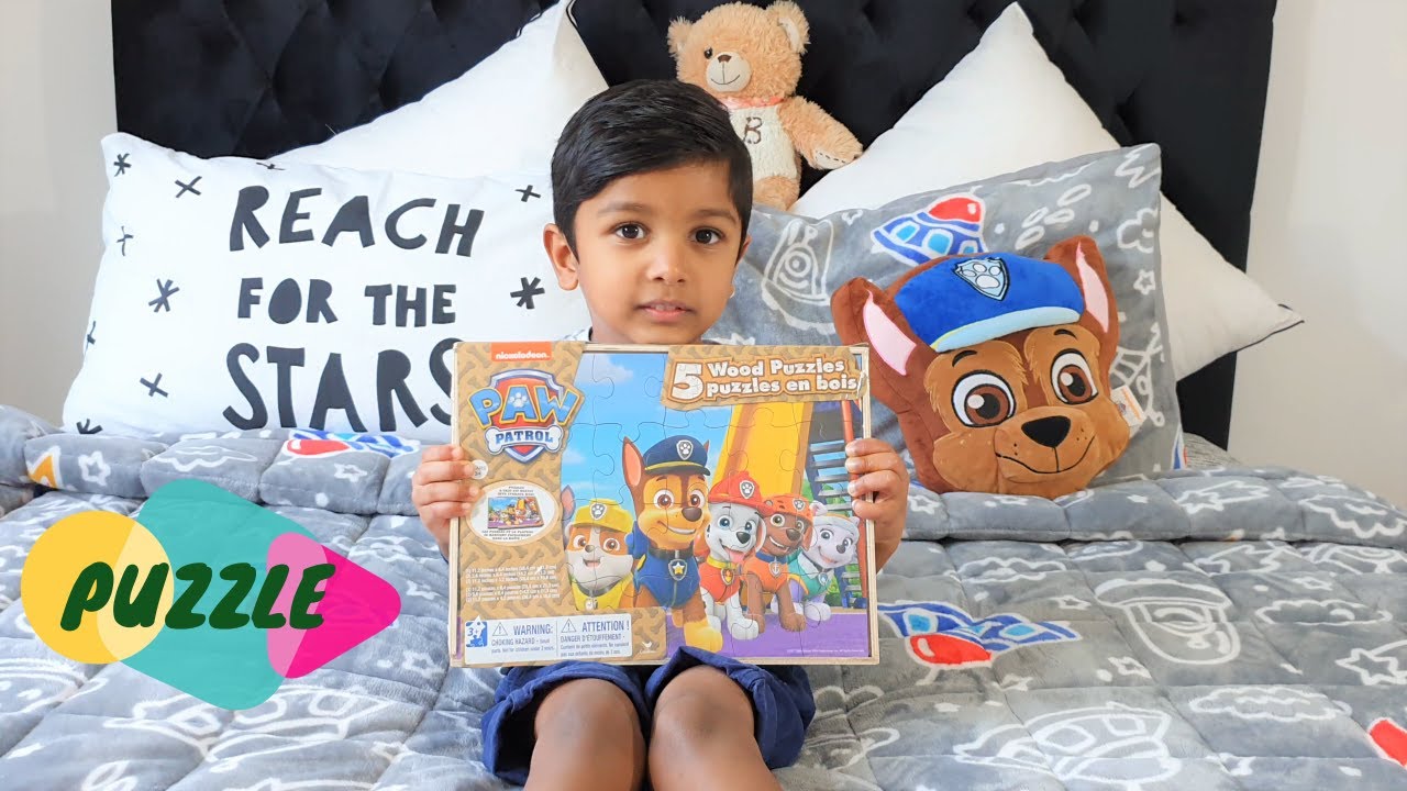 Completing Paw Patrol Puzzle Pieces|Set of 5