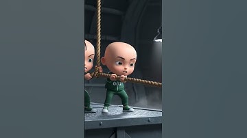 Upin Ipin Playing tug of war in squid game #cartoon #upinipin #squidgame #tugofwar