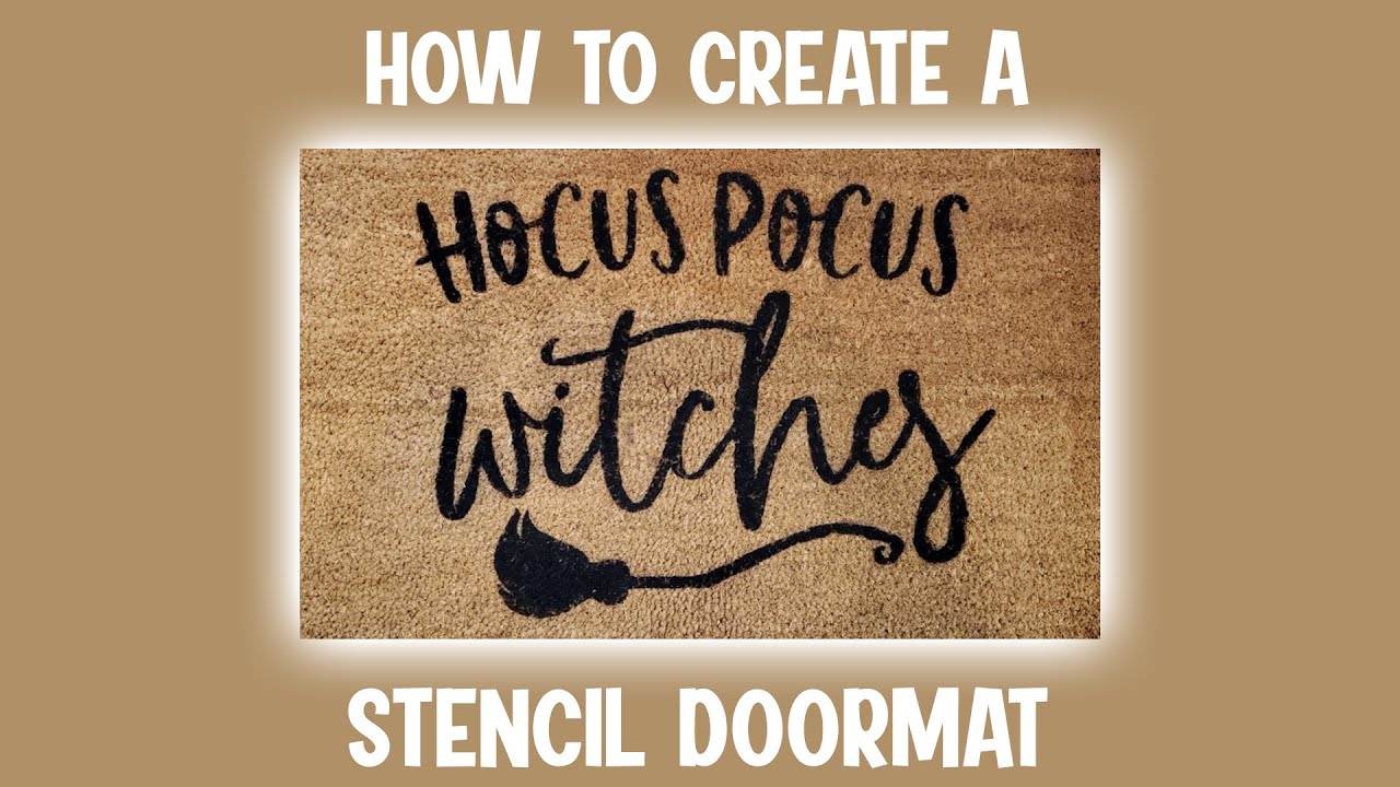 How to Create a Stencil Doormat with Silhouette YouTube