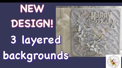 White on white book binding fun fold card, BEAUTIFUL 3 layered background designs!