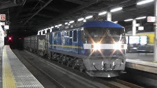 JR貨物　ピカピカ四国初運用第2弾　77レ　EF210-311号機　押し桃 【本四備讃線（瀬戸大橋線） 児島駅構内】