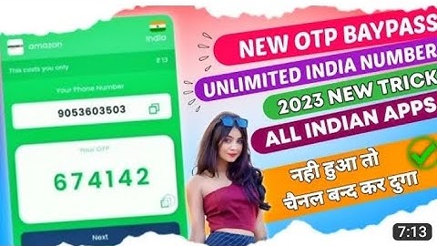 Indian number OTP bypass | virtual number OTP bypass | unlimited OTP bypastrick #otpbypass #website