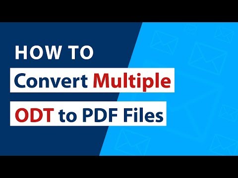 How to Convert Multiple ODT to PDF from OpenOffice Documents ?