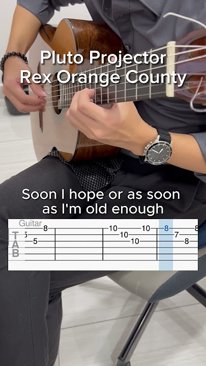 Pluto Projector by Rex Orange County #guitartutorial #guitarcover #beginner #guitartabs