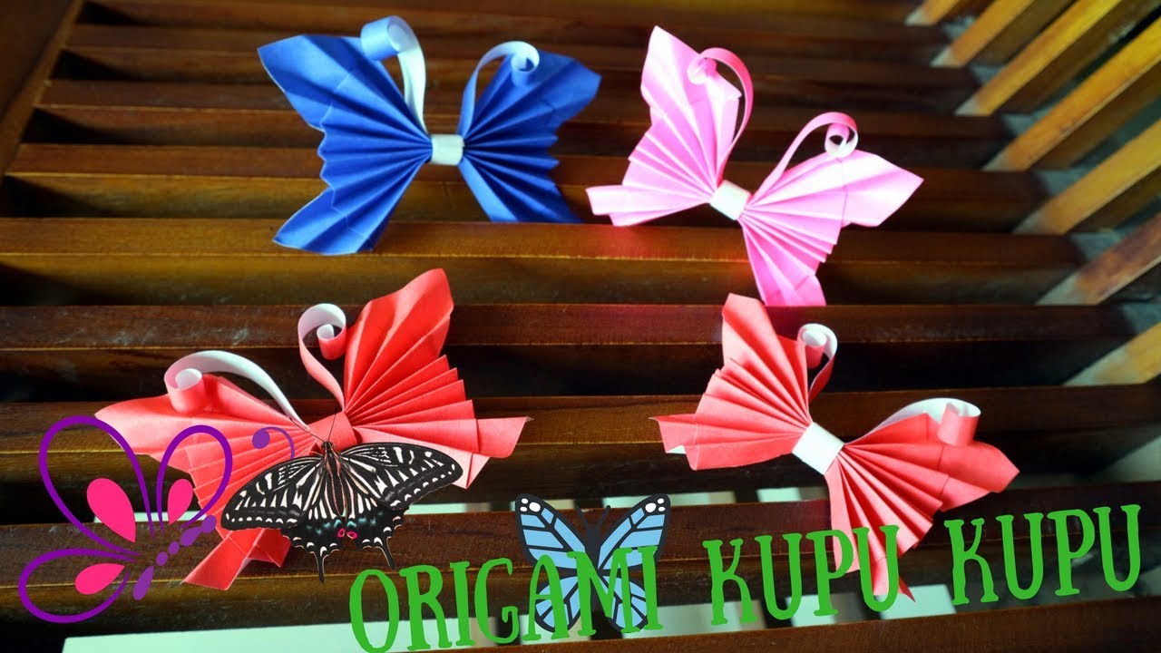  Cara  membuat  origami kupu  kupu  mudah YouTube