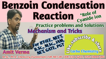 Benzoin Condensation Reaction Mechanism & Trick|Role of Cyanide ions|IIT-JEE|NEET|PGT|NET|GATE|JAM|