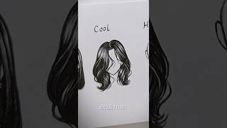 How to draw Hair Easy Tutorial ✏️ #drawing #art #sketch #howtodraw #tutorials #shorts #fypシ゚