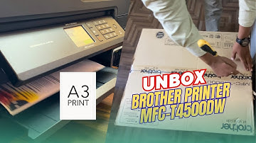 Brother MFC-T4500DW Unboxing & Print Quality Test | A3 Ink Tank All-in-One Printer Review 🔥