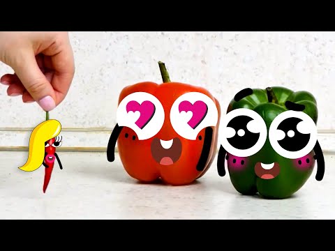 FRUITS AND VEGETABLES JUST HAVE FUN - 24/7 DOODLES