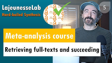 Lecture 5 - success of study retrieval for meta-analysis | Hard-boiled Synthesis (Fall 2020)