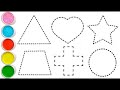Shapes drawing for kids, Learn 2d shapes, colors for toddlers, Shapes Name, Shapes Song for toddler
