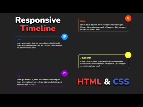 Responsive timeline using