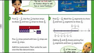 9-1 Model Addition of Fractions