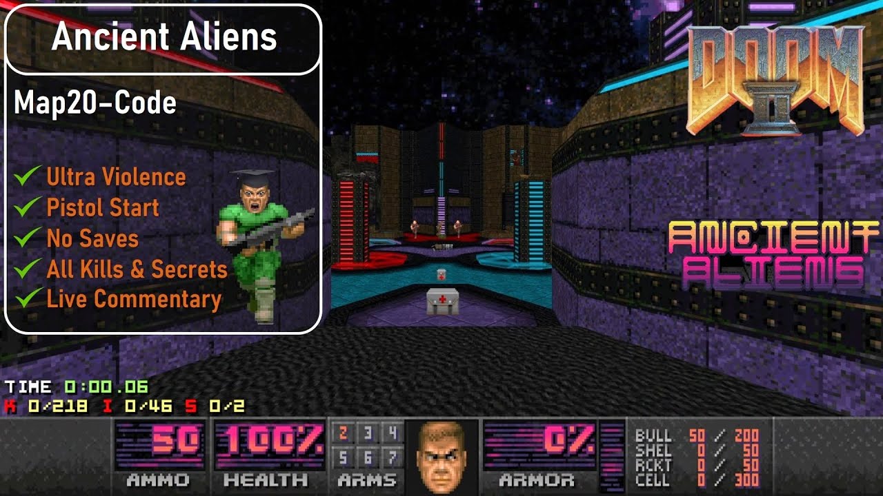 Ancient Aliens Map20 - Code [Doom 2, UV, Pistol, 100%] - YouTube