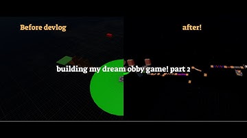 Making my DREAM Roblox game devlog 2# a pass the obby game challenge